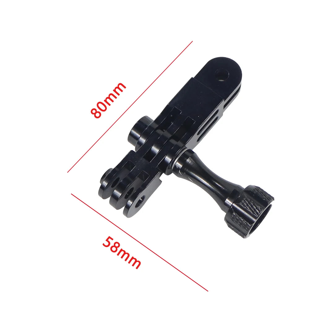 CNC-Aluminium-Drei-Wege-Schwenkarm-Montageadapter für GOPRO Hero 13 12 11 10 Session Yi SJcam EKEN Sony DJI Action Kamerastativ