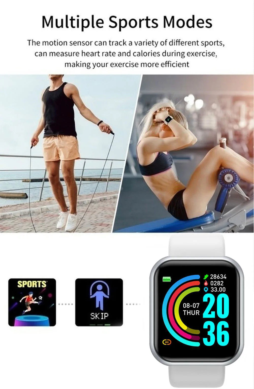 Smart Uhr Für Frauen Männer Armbanduhr Bluetooth Verbunden Telefon Player Musik Fitness Sport Armband Schlaf Monitor Digitale Uhren