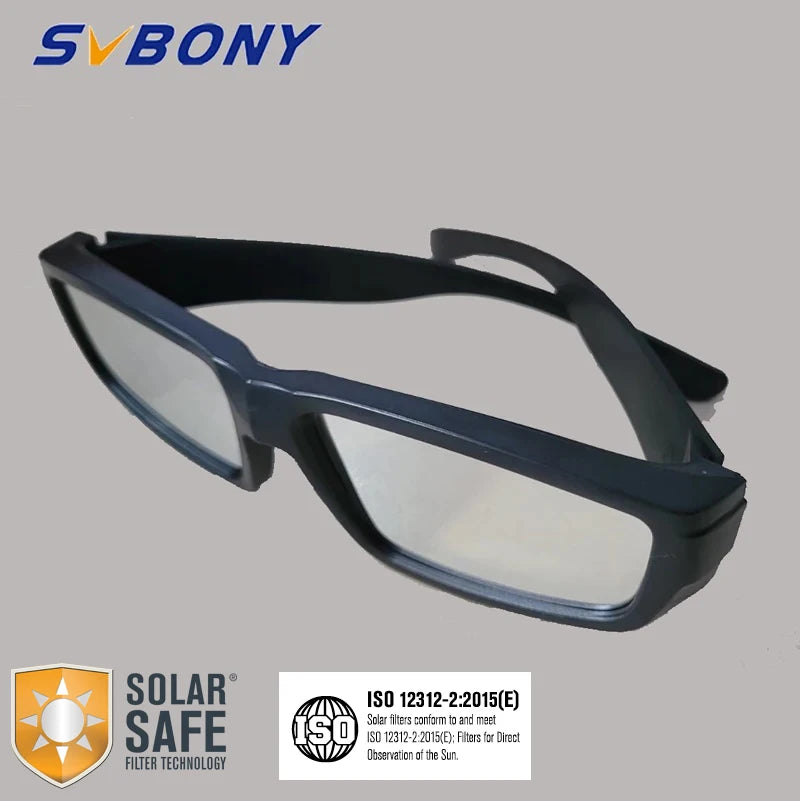 Svbony Sonnenbrille zum Beobachten der Sonne, Sonnen finsternis Viewer Brille ein Paar Spektrum Teleskop hevg