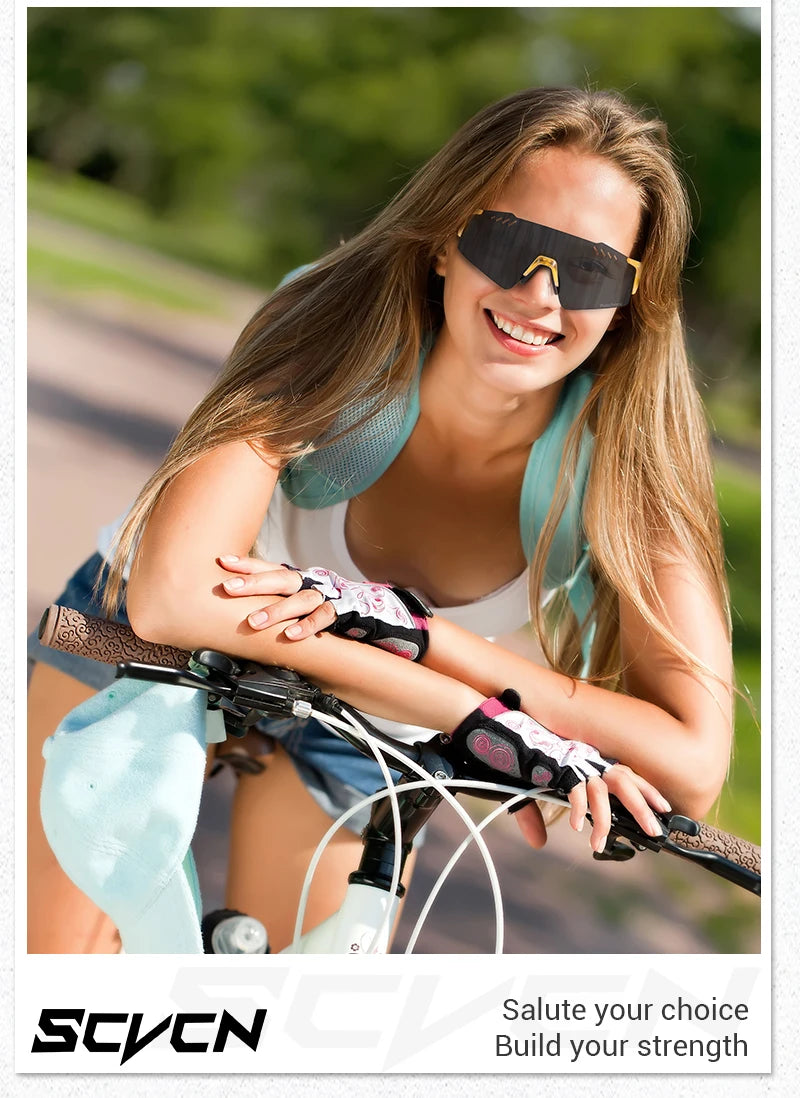 SCVCN Photochrome fahrrad Radfahren brille UV400 Fahrrad reiten Brillen Sport MTB Outdoor Sport Golf Camping Fahren Okulare