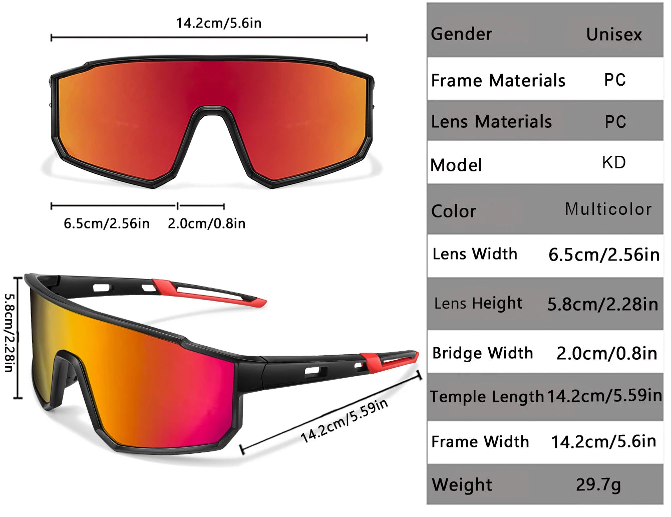 Trendige Angel-Sonnenbrille für Damen und Herren, lässige, winddichte Brille mit UV-Schutz für Outdoor-Sportarten, Laufen, Radfahren