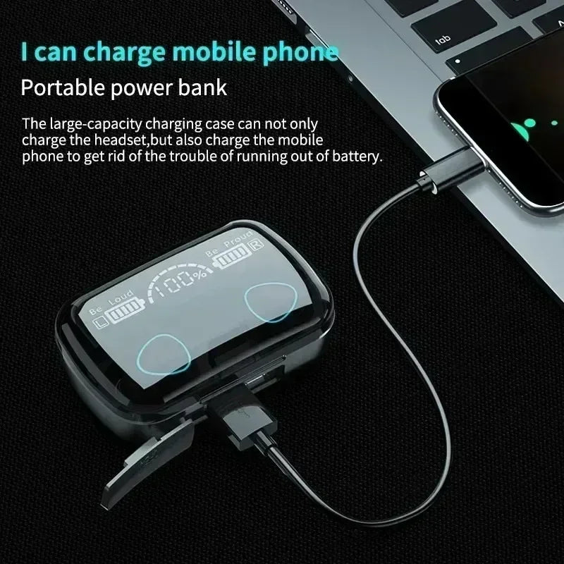 M10 drahtlose kopfhörer bluetooth kopfhörer wasserdichte ohrhörer sport ohrhörer für huawei iphone oppo xiaomi tws musik headset
