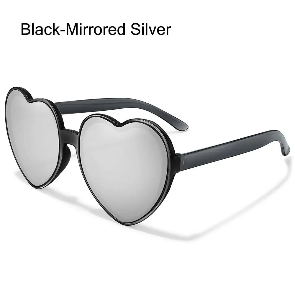Herz Sonnenbrille für Frauen Männer Randlose Gradienten Sonnenbrille UV400 Weibliche Sommer Shades Luxus Marke Design Damen Brillen 2025