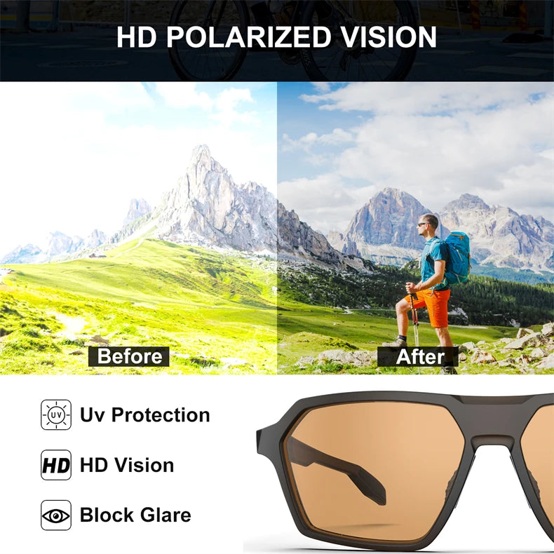 Polarisierte Angeln Sonnenbrille männer Driving Shades Männliche Sonnenbrille Wandern Angeln Klassische Sonnenbrille UV400 Brillen