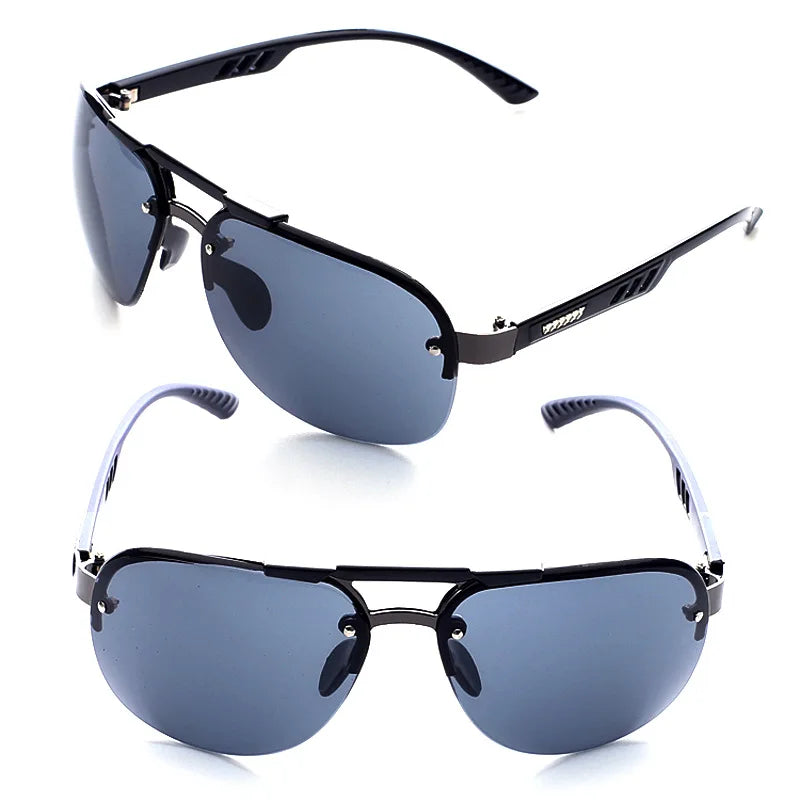 2025 neue Sonnenbrille UV 400 Vintage Punk Randlose Rechteck Männer Mode Gläser Trendy Kleine Rahmen Sonnenbrille Rahmenlose Brillen