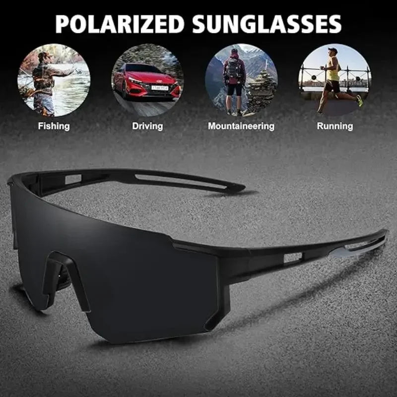 Neue Outdoor-Reitsonnenbrille, einteilige Fahrrad-Windschutzscheibe, europäische und amerikanische Sport-Sonnenbrille für Herren