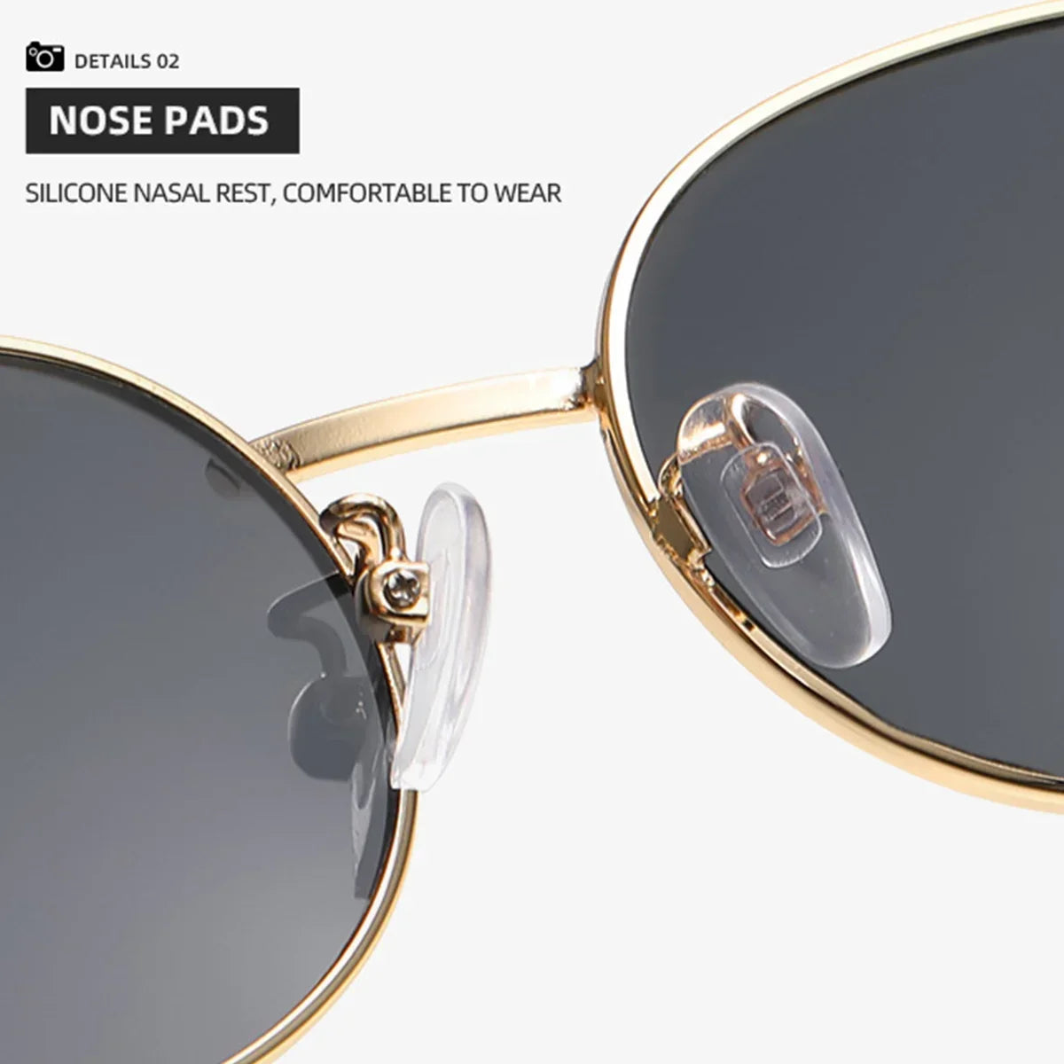 Luxuriöse Unisex-Sonnenbrille aus Metall, ovale Form, modisch, UV400-Schutz, elegante Farbtöne für Damen und Herren