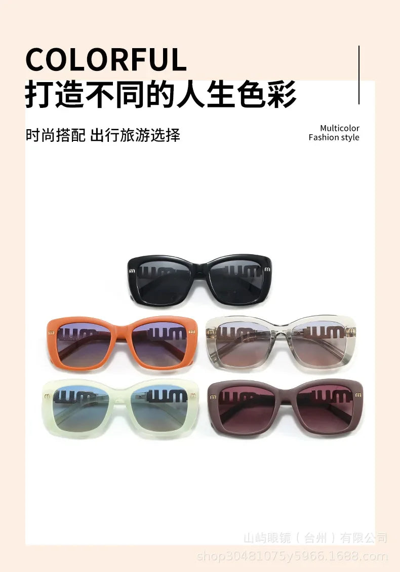 Ins Große Quadratische Polarisierte Sonnenbrille 2025, Neue Mode Frauen Männer High-end-Buchstaben Sonnenbrille Damen Trendy Gafas De Sol UV400