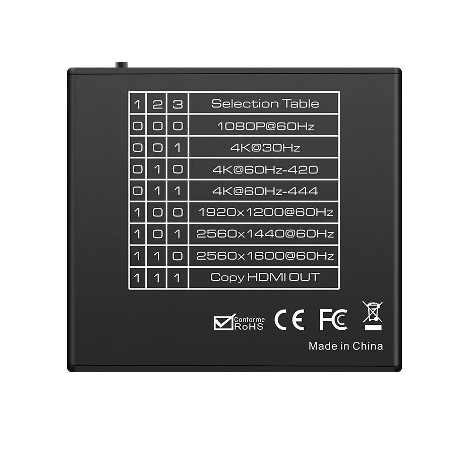 HDMI EDID Manager 4K 60Hz HDMI EDID Feeder EDID Emulator Emulation HDMI EDID Probleme Arzt HDMI 2.0 EDID Adapter Konverter