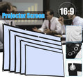 Einfache Projektor-Leinwand, tragbare Projektionsvorhang-Tuch, Heimkino, Büro, Outdoor-Film, 60/72/84/100/120/150 Zoll HD-Display
