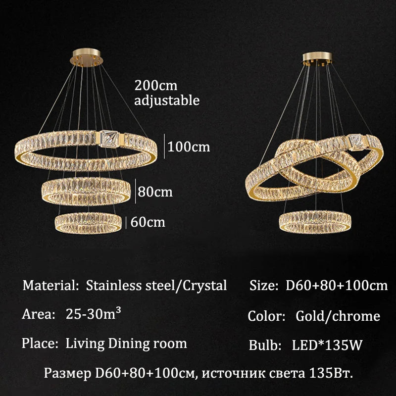 Moderne Luxus LED Kristall Kronleuchter Home Villa Beleuchtung Wohnzimmer Esszimmer Dekoration Decke Pendel leuchten Innen leuchten
