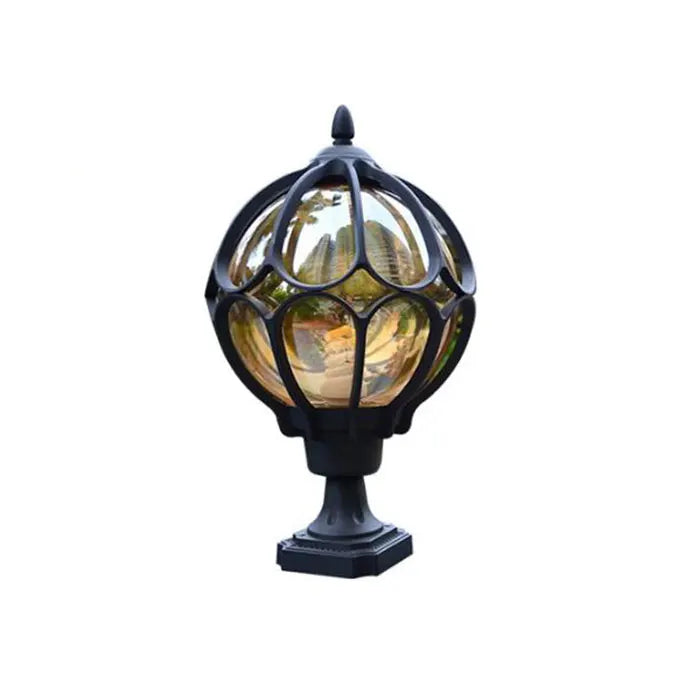 Wasserdichte Outdoor Säule Lampe, Vintage Wand Post Licht, Retro Garten Landschaft Lampe, villa led Outdoor Garten Lampe Glas Lampenschirm