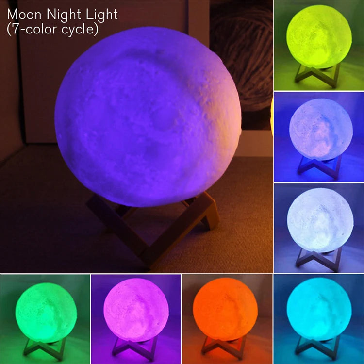 Buchlicht LED Mondlicht Galaxie Licht, Mond Nachtlicht, Mädchen, Junge, Kindergeburtstagsgeschenk, Schlafzimmerdekoration Innenbeleuchtung