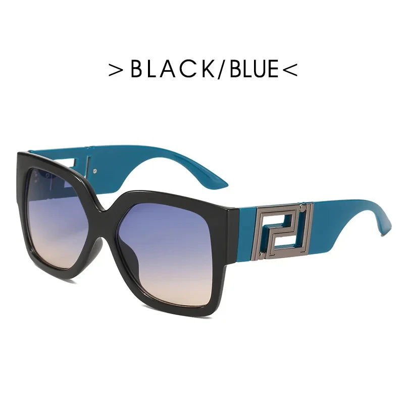 Sonnenbrille Männer Frauen Vintage Oversize Trendy Quadrat Gradient Shades Sonnenbrille 2023 Luxus Marke Design Mode UV400 Brillen
