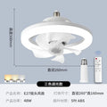 Neueste 360 ° bewegliche Kopf Decken ventilatoren Licht e27 LED-Fernbedienung RGB dreistufige Wind geschwindigkeit Wohnzimmer Esszimmer Schlafzimmer heiß
