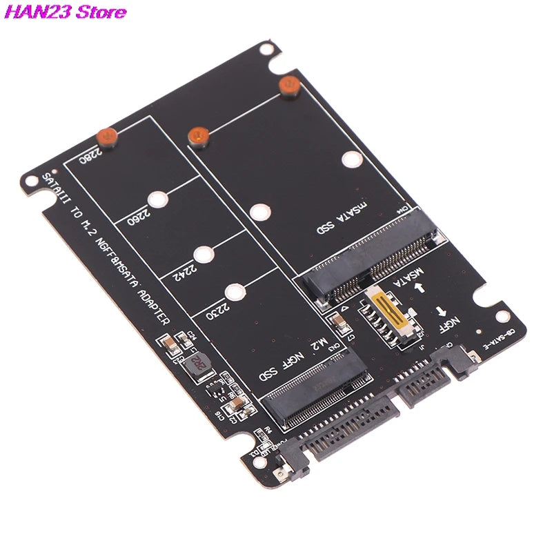 Hochwertige 1-teilige Sata 60 Gbit/s bis m2 ngff sata ssd msata ssd Adapter msata zu sata m.2 ngff zu sata Festplatten adapter platine