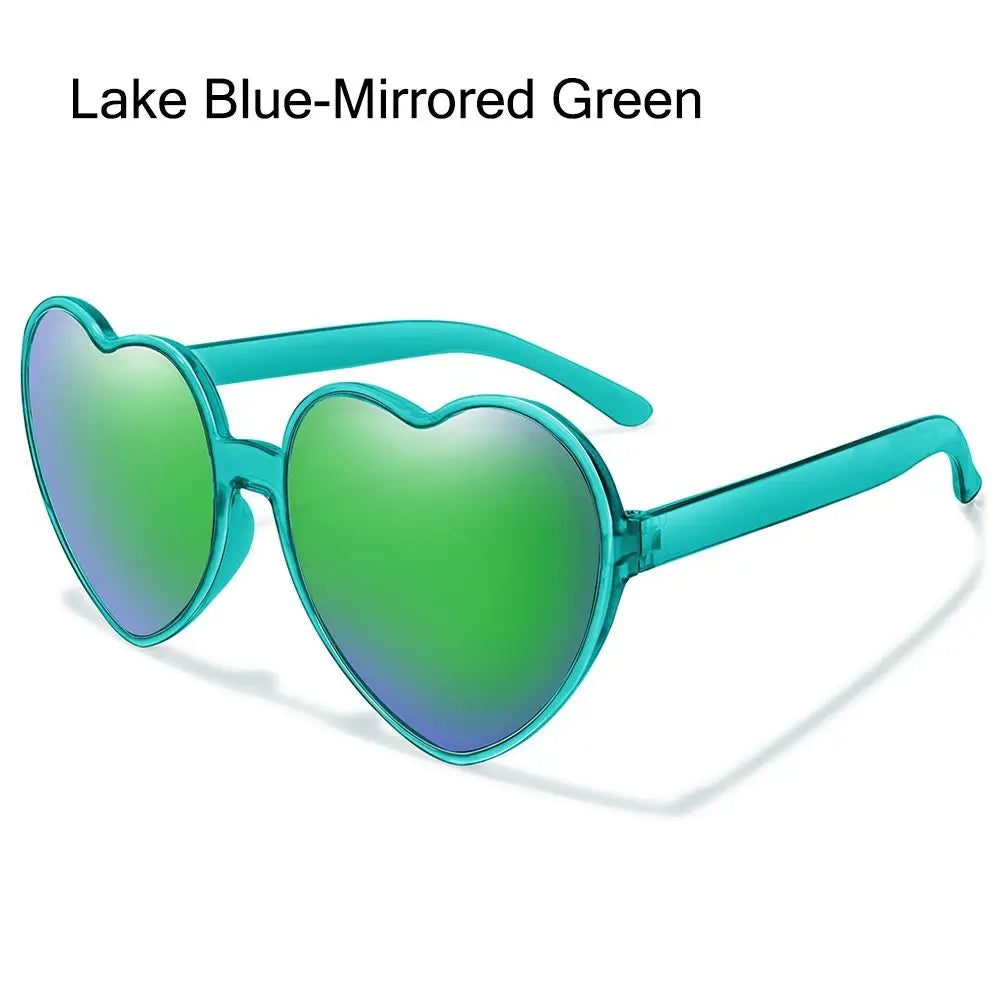 Herz Sonnenbrille für Frauen Männer Randlose Gradienten Sonnenbrille UV400 Weibliche Sommer Shades Luxus Marke Design Damen Brillen 2025