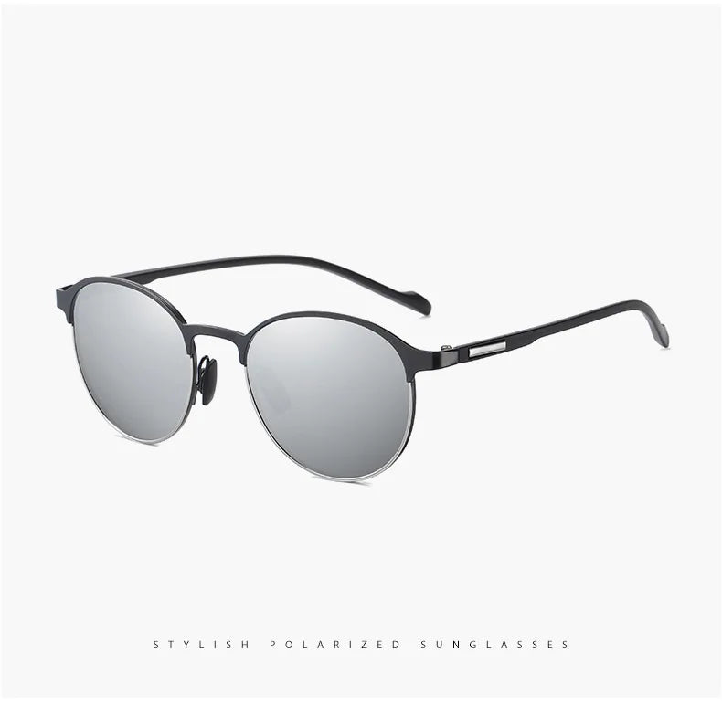Polarisierte Sonnenbrille Fahren UV400 Schutz Sport Unisex Metall Brille Mode Blenden Halbrahmen Männer Fahrrad T522