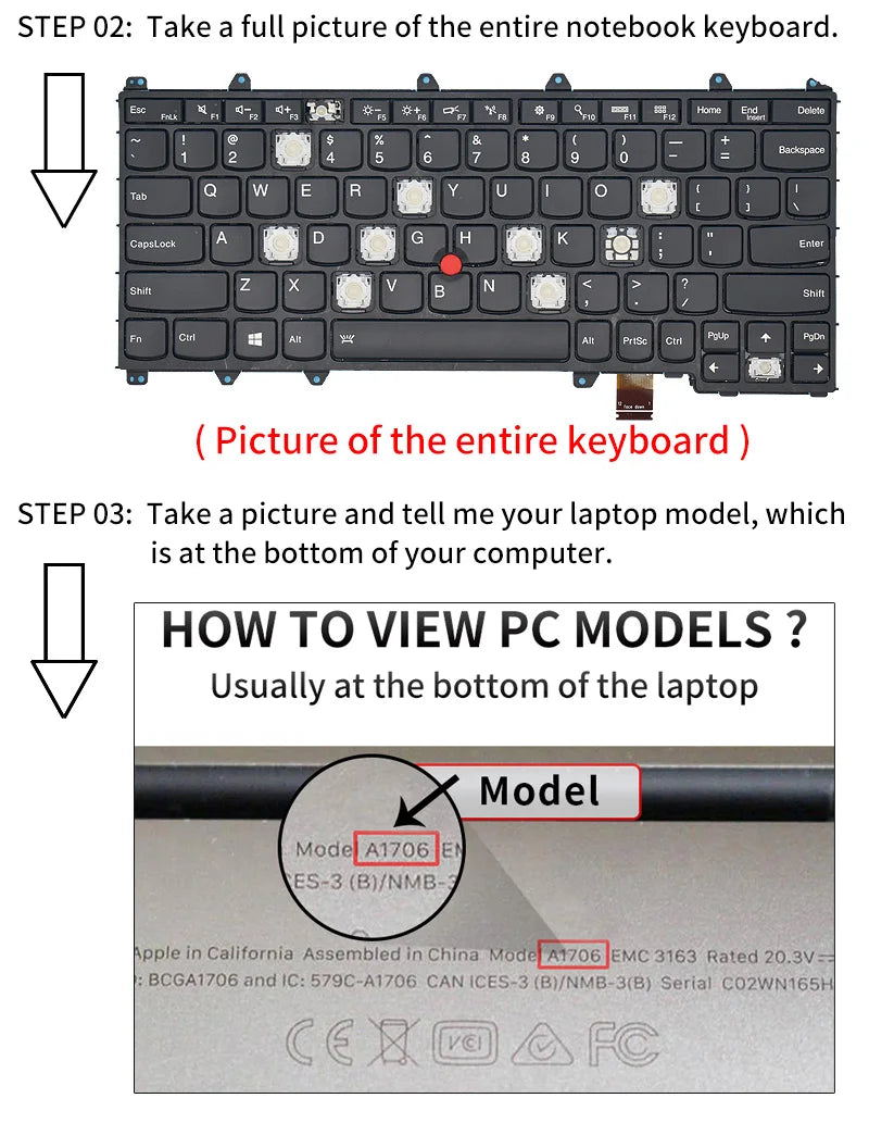 Ersatz-Tastenkappen-Tastenkappen-Scharnier für MSI Modern14 GE66 Raider GS66 GP66 P66 Stealth 10SD 10SF GE66 MS-14D3/14D1/14DK Tastatur