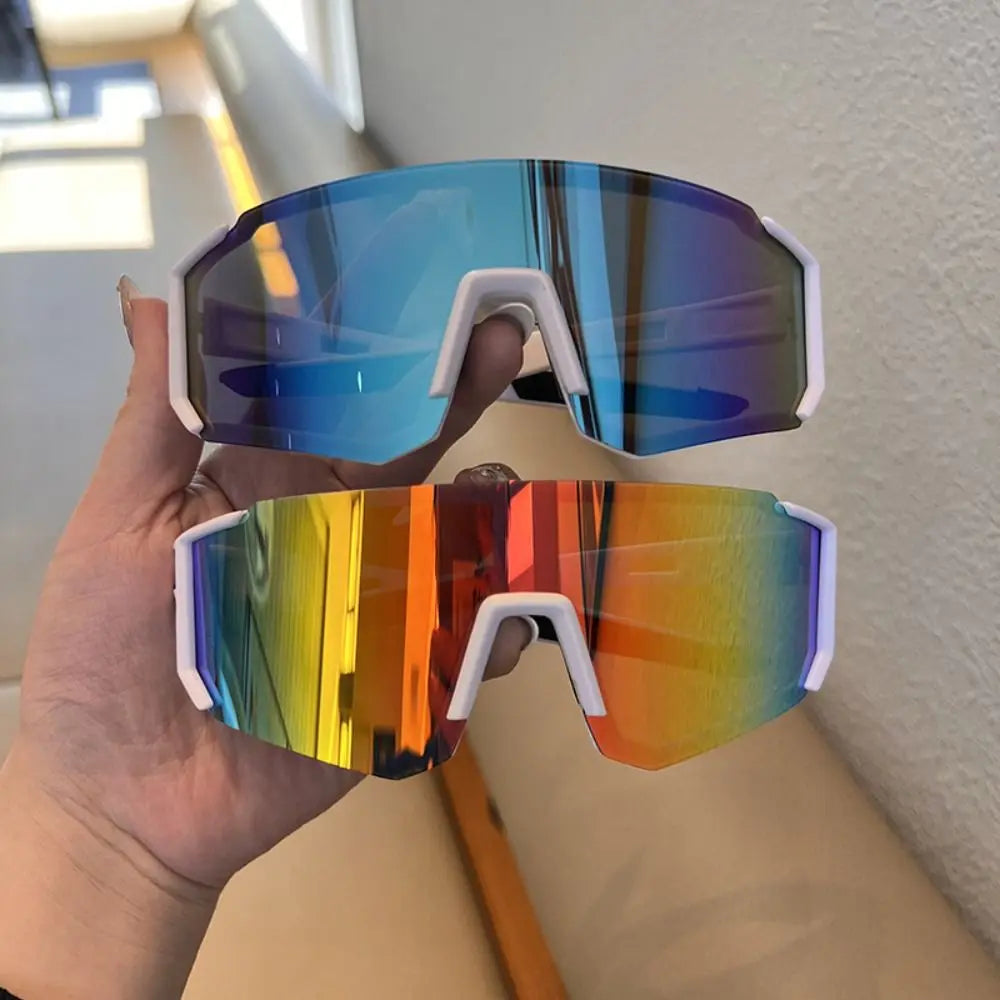 UV Sandproof Radfahren Sonnenbrille Klare Anti Strahlung Objektiv Outdoor Sport Brille Schutz Übergroße Winddichte Gläser