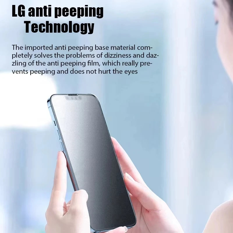 5PCS Matte Privatsphäre Displayschutzfolien Für iPhone 17 16 15 Pro Max 14 13 12 11 17Air X XR XS Max 7 8 Plus SE Anti Spy Keramik Film