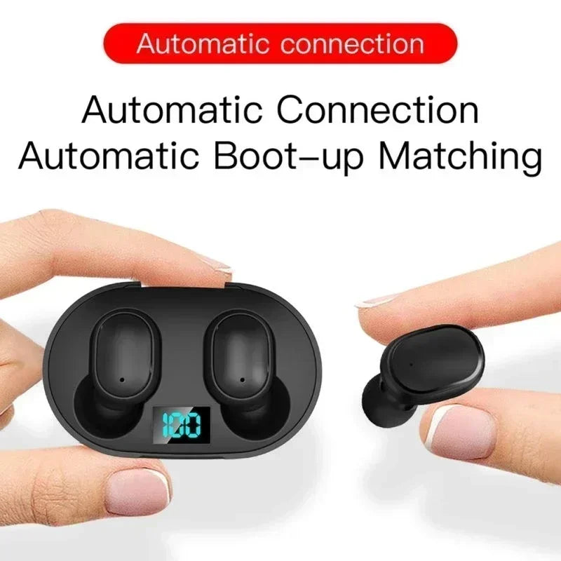 E6S Drahtlose Bluetooth-Kopfhörer TWS Bluetooth-Headset Drahtlose Ohrhörer Ohrhörer mit Geräuschunterdrückung und Mikrofon-Kopfhörer