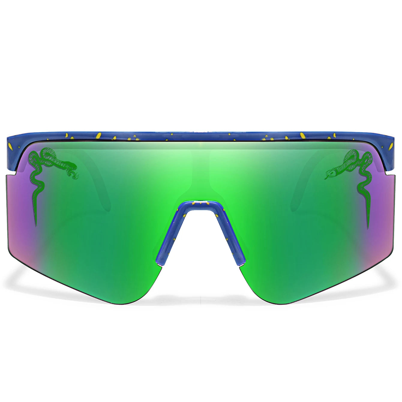Herren Damen Radsport-Sonnenbrille Große Linse Winddicht UV400 Schutzbrille Outdoor-Sport Laufen Klettern Fahrrad MTB Brille