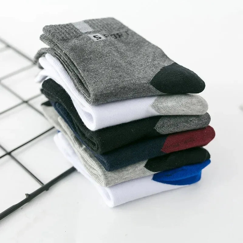 10/5/3pairs Atmungsaktive Con Sport Strümpfe Männer Bambus Faser Herbst und Winter Männer Socken Schweiß Absorption Deodorant business Sox
