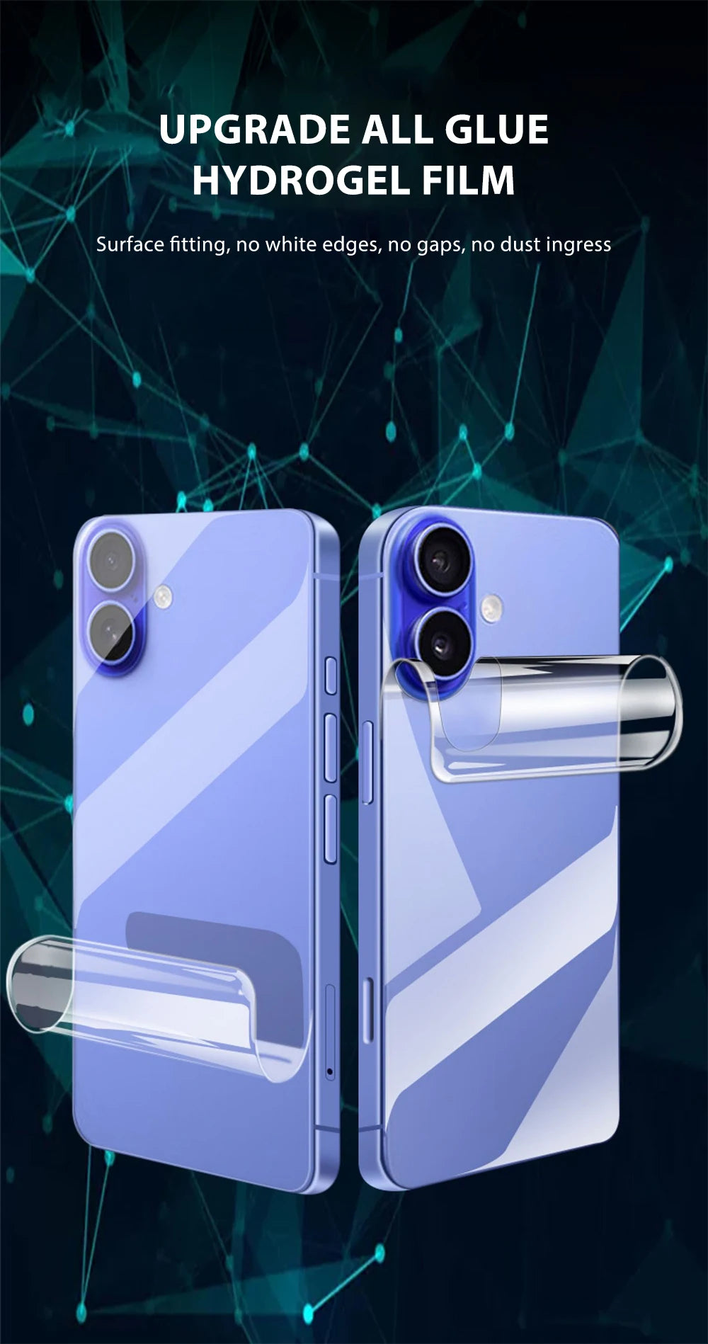 4-1Pcs Zurück Hydrogel Film Für iPhone 16 15 Pro Max 13 14 12 11 XS XR 7 8 plus Soft Clear Screen Protector Telefon Zubehör