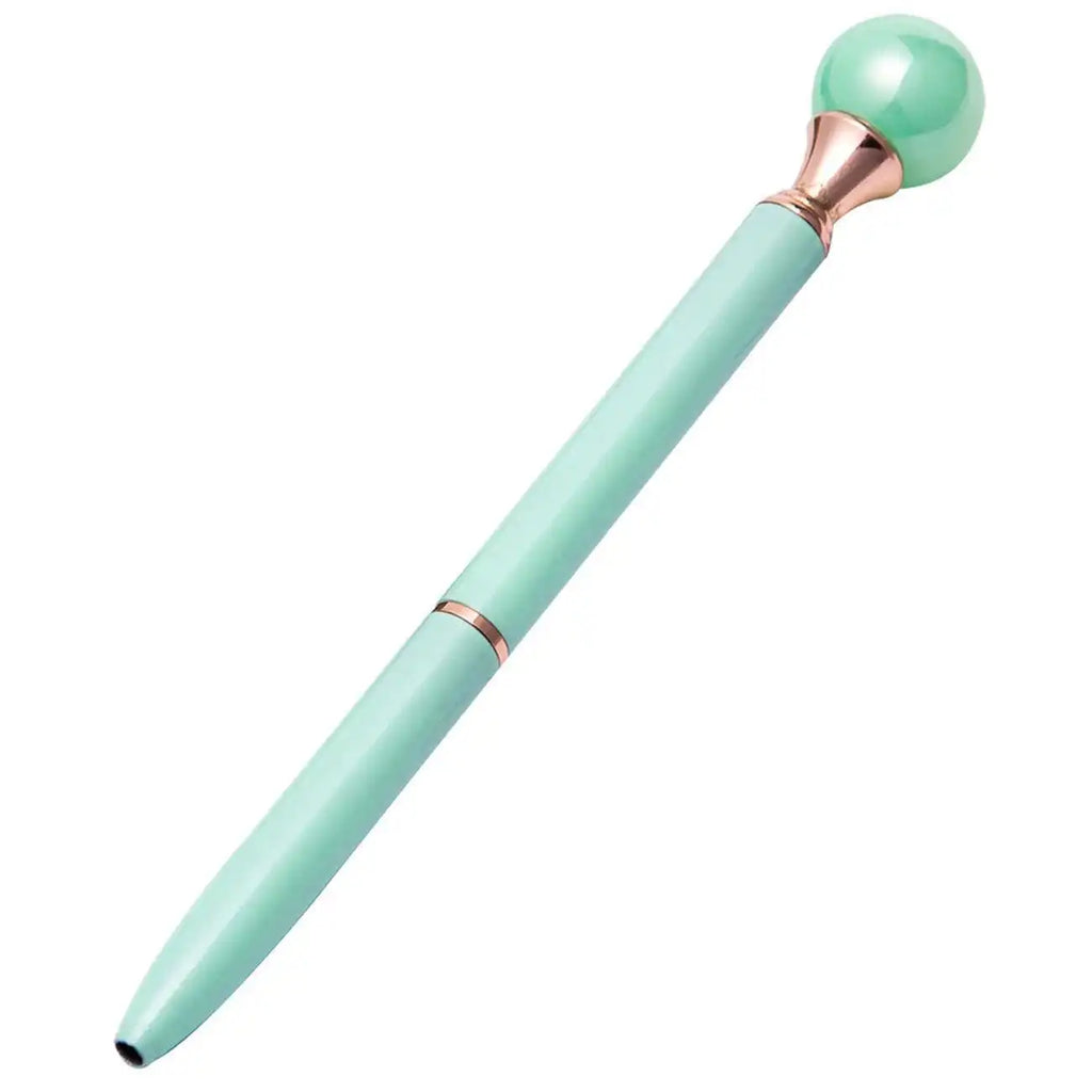 1-teiliger Lytwtw's Candy Color INS rotierender Perlen-Metall-Kugelschreiber für Schule und Büro, Schreibwaren, Geschenk