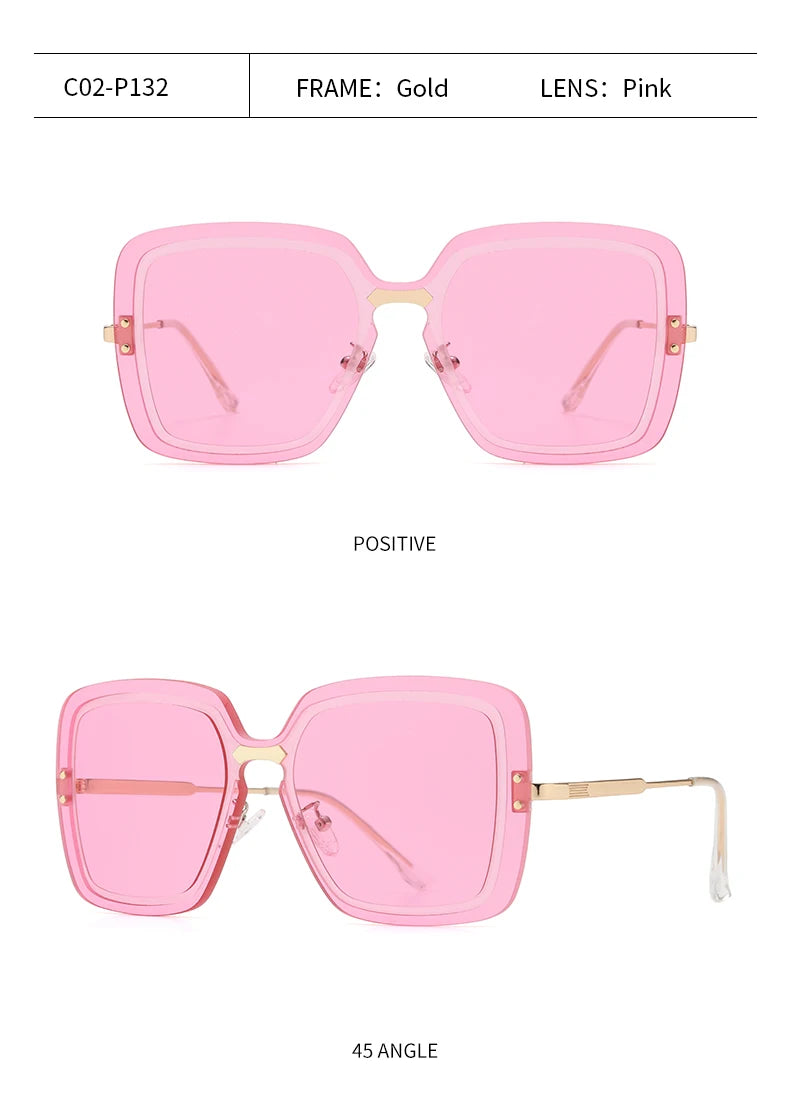 Fashion Street Shot Sonnenbrille im neuen Stil, Outdoor-Sonnenschutz, großer Rahmen, Unisex-Brille für einen trendigen Look