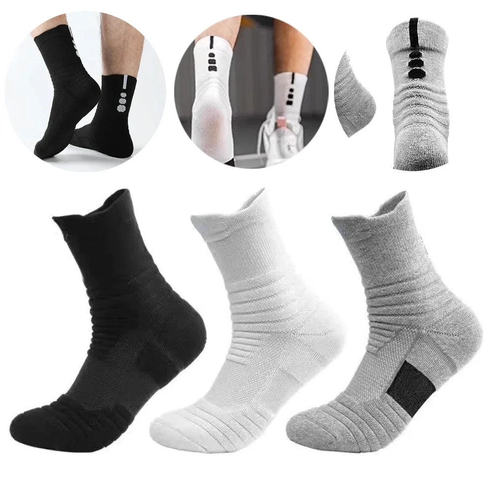1/3 Pairs Anti-slip Fußball Socken Männer Baumwolle Socke Kurze Lange Röhre Fußball Basketball Sport Socken Atmungsaktive Deodorous socke 39-45