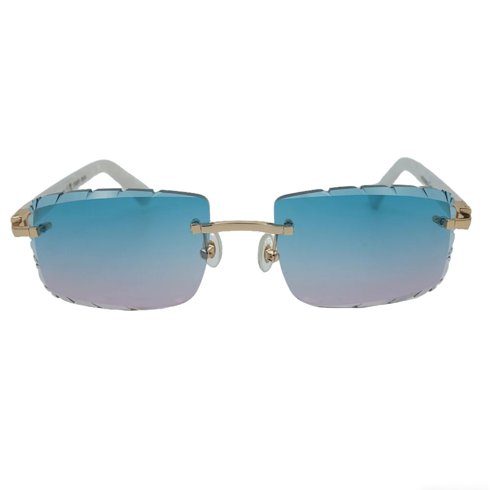 Sonnenbrille mit schlanken Metallrahmen: UV400-Schutz, trendiges Design für den täglichen und draußenbereich, schlanke Metall-Sonnenbrille