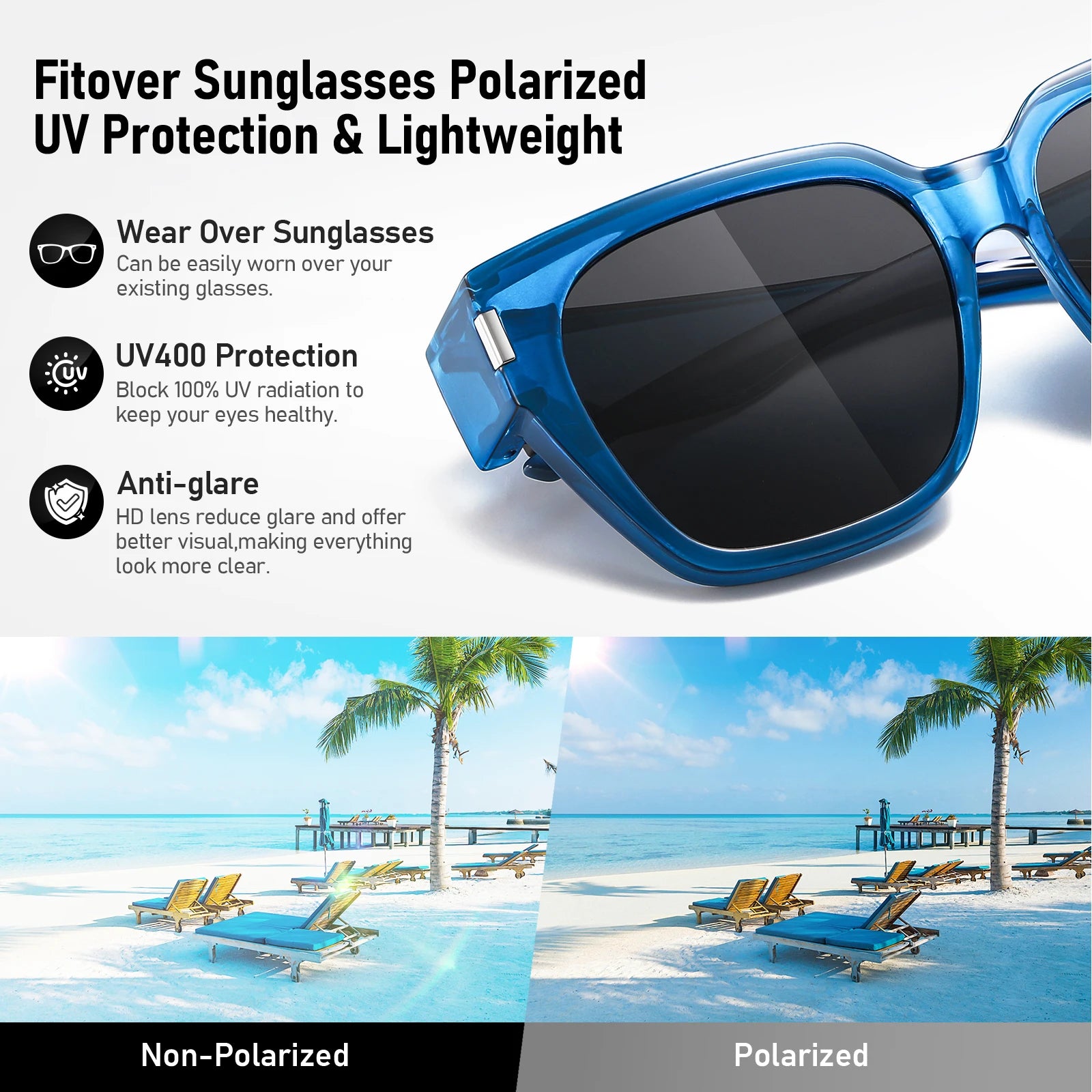 Sonnenbrille nset, Blends chutz brille, polarisierte Sonnenbrille für Myopie, Anti-UV-Sonnenbrille