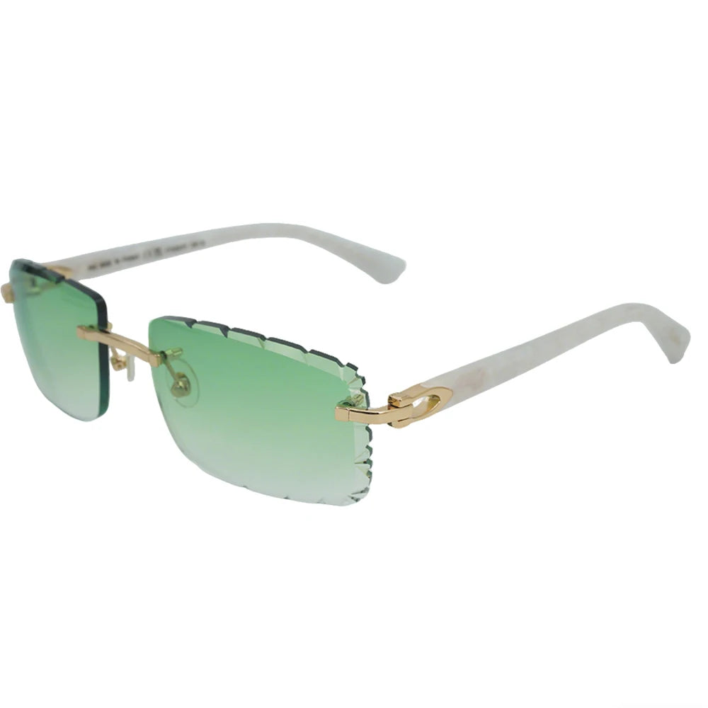 Sonnenbrille mit schlanken Metallrahmen: UV400-Schutz, trendiges Design für den täglichen und draußenbereich, schlanke Metall-Sonnenbrille