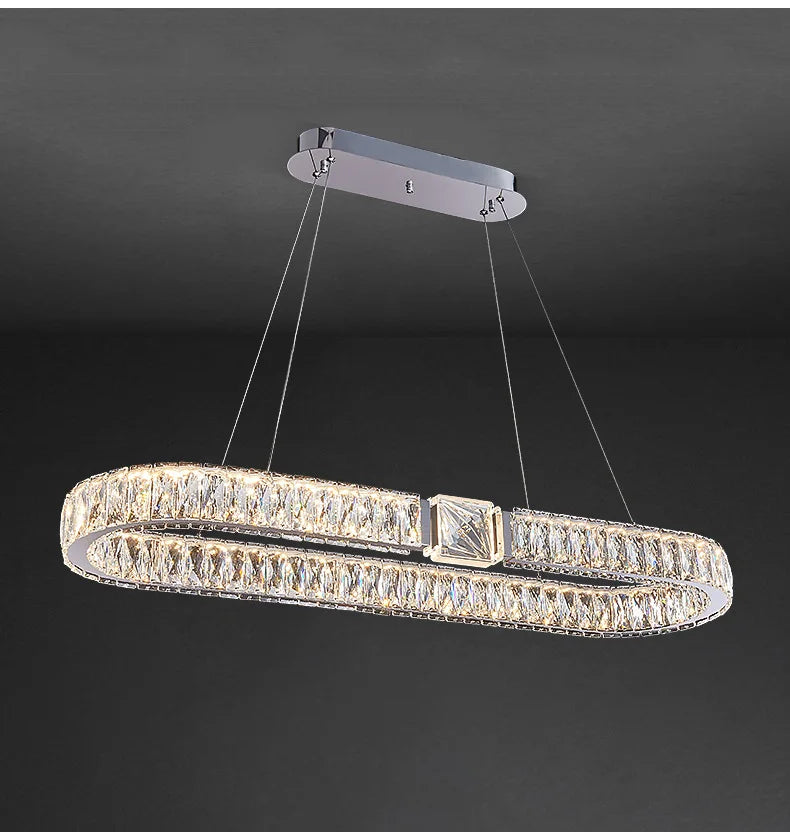 Moderne Luxus LED Kristall Kronleuchter Home Villa Beleuchtung Wohnzimmer Esszimmer Dekoration Decke Pendel leuchten Innen leuchten