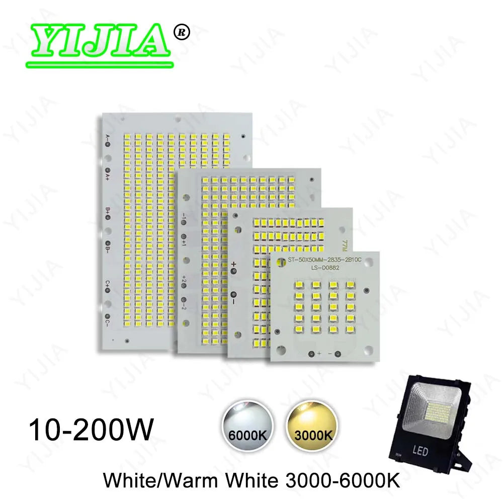 LED-Chip SMD2835 LED-Platine 10W 20W 30W 50W 100W 150W 200W DC30-34V Aluminiumsubstratbeleuchtung Außenflutlichtstrahler