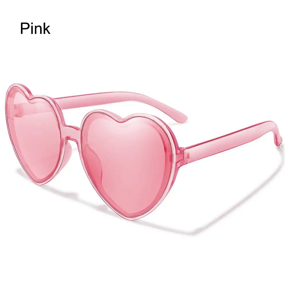 Herz Sonnenbrille für Frauen Männer Randlose Gradienten Sonnenbrille UV400 Weibliche Sommer Shades Luxus Marke Design Damen Brillen 2025