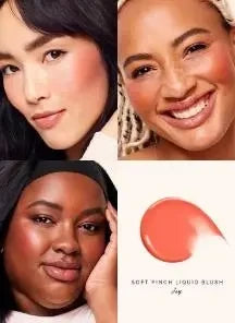 Rare Beauty Neuer exquisiter glänzender Lipgloss, glänzendes flüssiges Pulver, Bluesher Sun Kissed Cheeks und wässrige Lippen, Lippenstift-Kosmetik