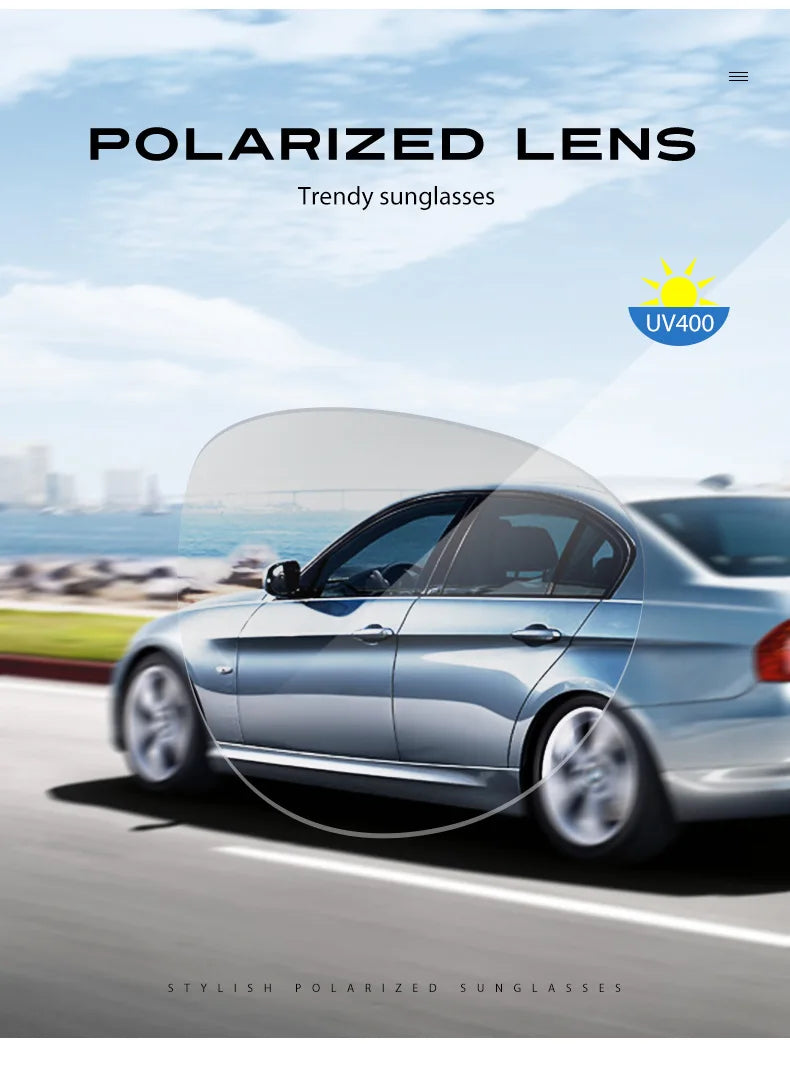 Polarisierte Sonnenbrille Fahren UV400 Schutz Sport Unisex Metall Brille Mode Blenden Halbrahmen Männer Fahrrad T522