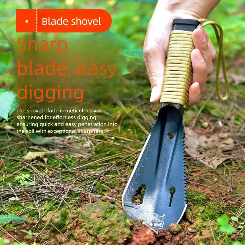 Multifunktionale Garten Schaufel Sägezahn Hex Wrench Graben Kelle Messer Speer Garten Bonsai Spaten Werkzeug Überleben Military Schaufel