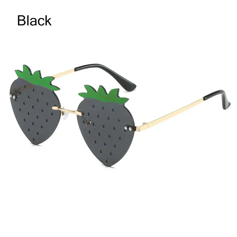 Einzigartige Bunte Erdbeere Sonnenbrille für Frauen Männer Festival Party Rave Sonnenbrille Weihnachten Dekorationen Straße Snap Brillen