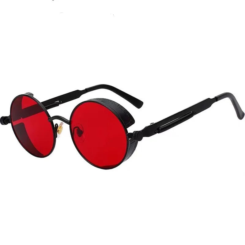 Klassische Steampunk Sonnenbrille Männer Frauen Retro Gothic Runde Herren Sonnenbrille Mode Punk Party Fahr schirme Lunette de Soleil