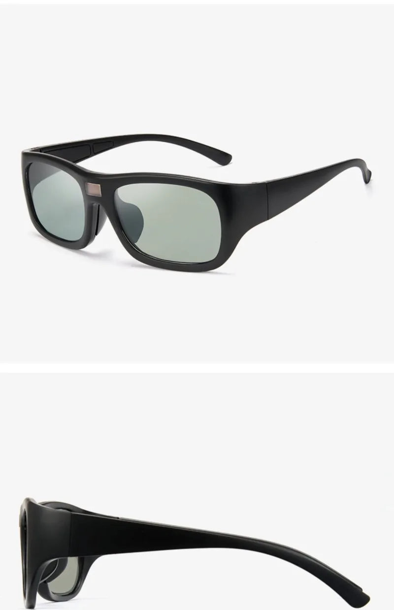 Sportreiten 0,1 s Intelligente photochrome Sonnenbrille für Männer TR90 Farbwechsel Polarisierte Linsenschirme UV400 Angeln Sonnenbrille