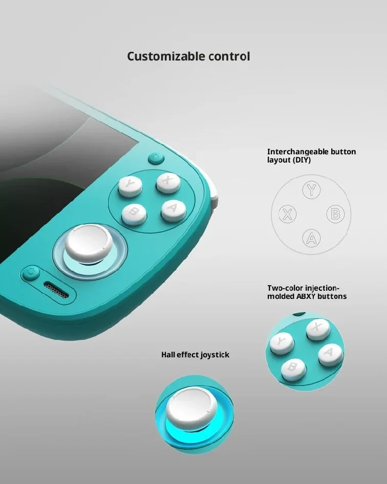 Retroid Pocket G2 Handheld-Spielekonsole RP G2 Android 15 5,5 Zoll 1080P AMOLED-Bildschirm 5000 mAh Hall-Effekt-Joystick PSP PS2 Geschenk