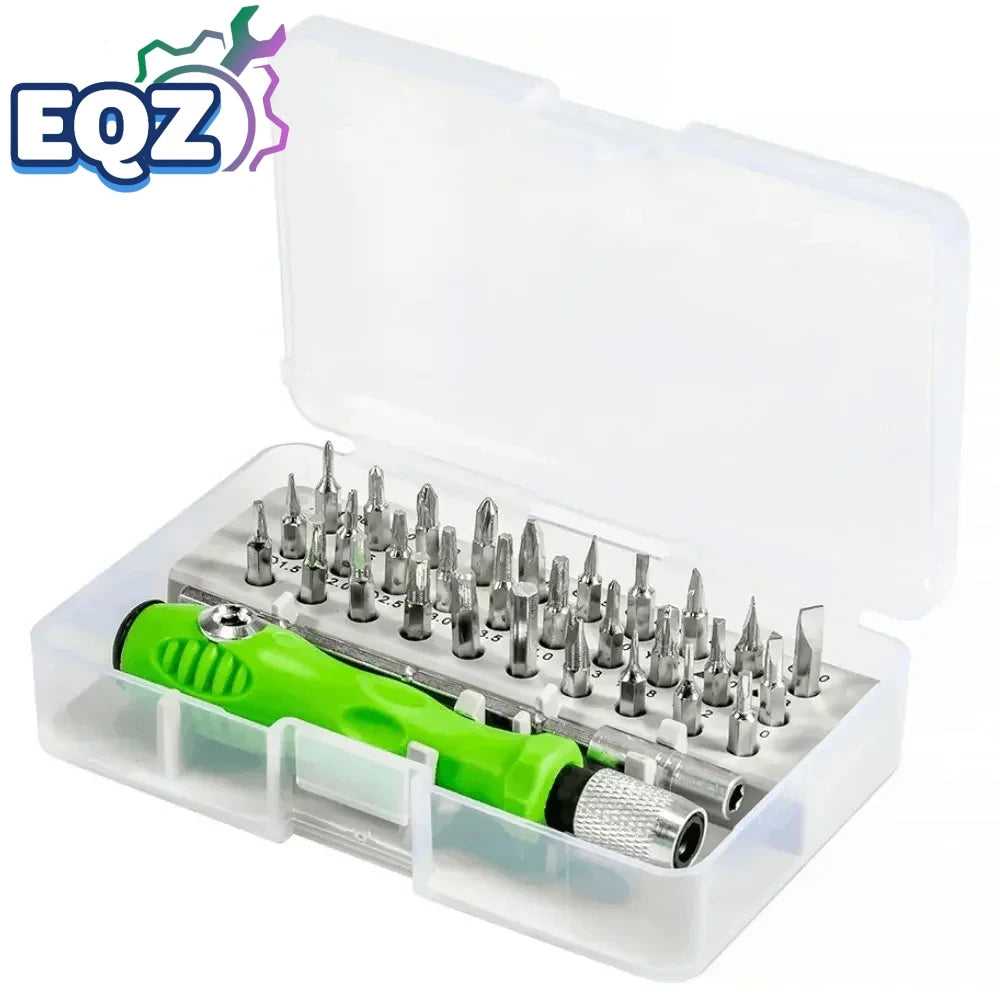 32-in-1-Multifunktions-Schraubendreher-Set mit 30-teiligem Torx-Phillips-Magnetschraubendreher-Bits, Mini-Reparaturwerkzeug für Telefon, Uhr, PC