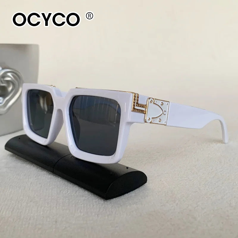 Klassische Quadratische Sonnenbrille Männer Frauen Luxus Marke Designer Brillen Luxus Retro Hohe Qualität Shades Brillen UV400