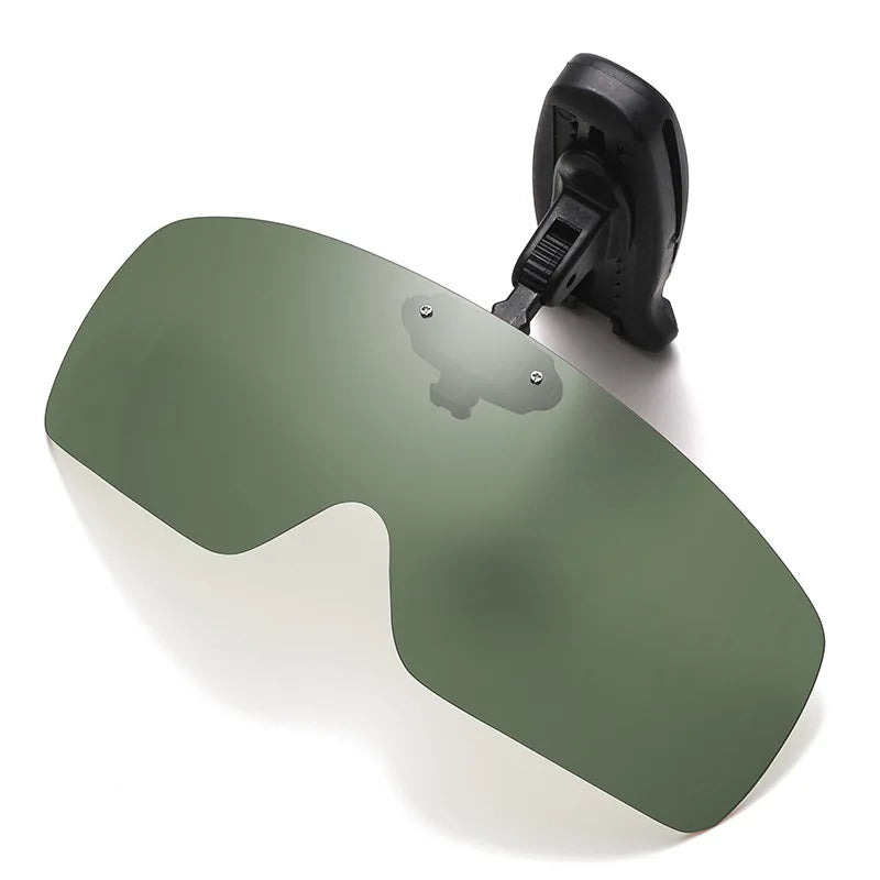 SU01 Angel-Sonnenbrille mit Kappenclip, UV-beständig, polarisiert, für Wein, Gelb, Grau, Schwarz, Dunkelgrüner Kaffee, speziell für die Trugbrille