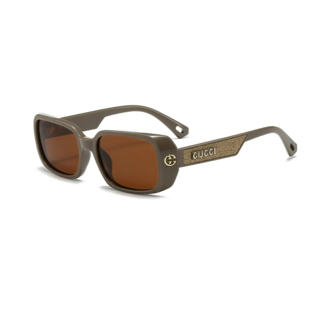 Quadratische, stilvolle Sonnenbrille für Männer und Frauen, UV400, blendfrei, geeignet zum Radfahren, Angeln, Wandern, Fahren, Laufen, Gesichtsformung