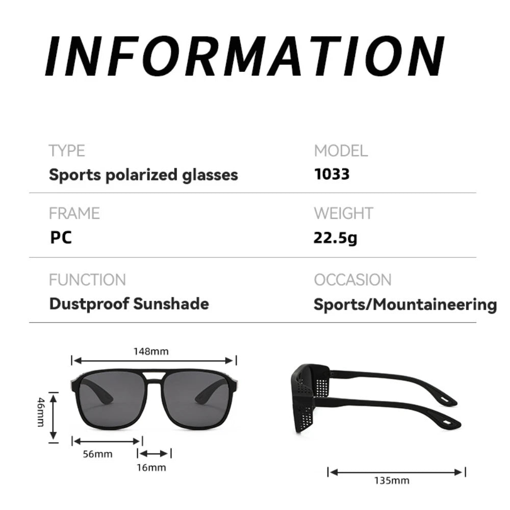 Outdoor-Sportbrillen, stilvolle Angel- und Fahrradbrillen für Herren, UV400-Sonnenbrillen, Retro-polarisierte Sport-Sonnenbrillen zum Einkaufen im Freien